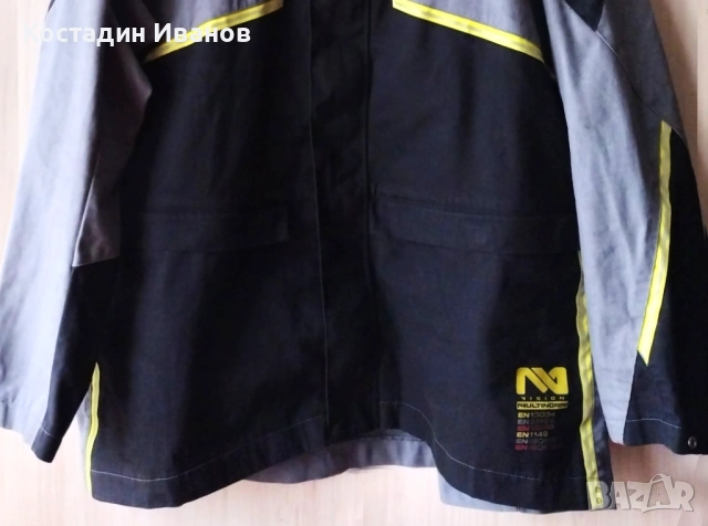 Engelbert Strauss / Vision Multinorm текстилно работно яке горнище 4XL, снимка 4 - Якета - 53008367