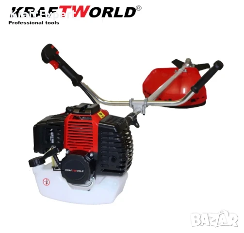 Двутактов Бензинов Тример за Трева KraftWorld + 9 ПОДАРЪКА, снимка 3 - Градински инструменти - 50547662