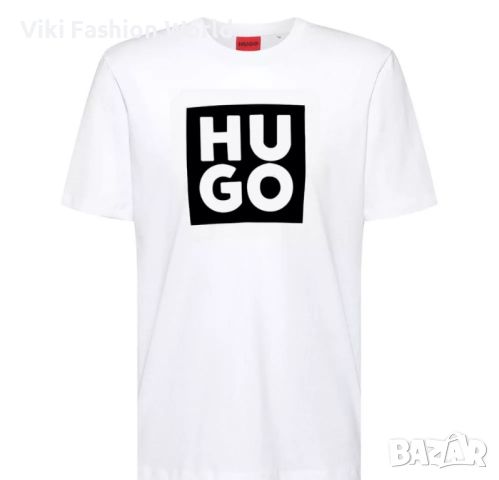 Бяла Тениска Hugo Boss - Изискан Дизайн и Високо Качество, снимка 1 - Тениски - 45587099