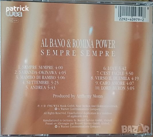 Albano and Romina Power , снимка 6 - CD дискове - 45982210