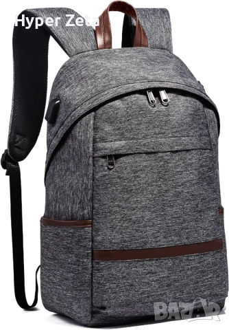 Раница, спортна, за пътуване, за лаптоп, с USB порт, с порт за слушалки