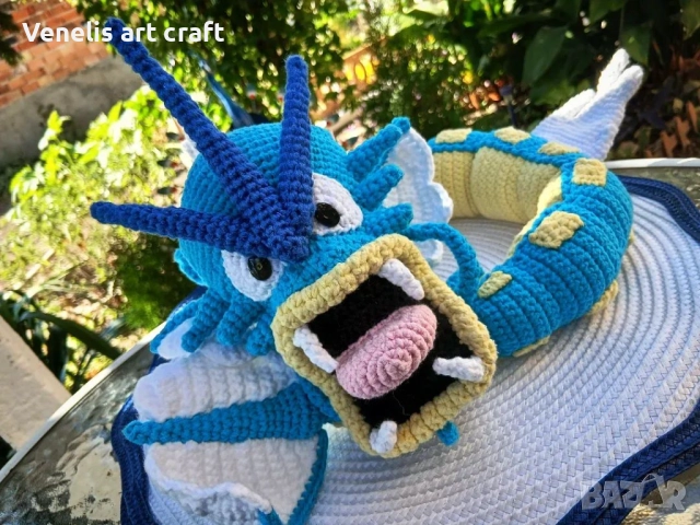 Gyarados Pokémon Гарадос / Покемон Плетена играчка 