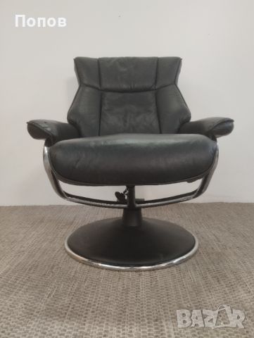 Дизайнерско кожено релакс кресло, снимка 3 - Дивани и мека мебел - 46419188