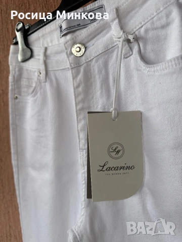 Дамски бели дънки, снимка 2 - Дънки - 54054748