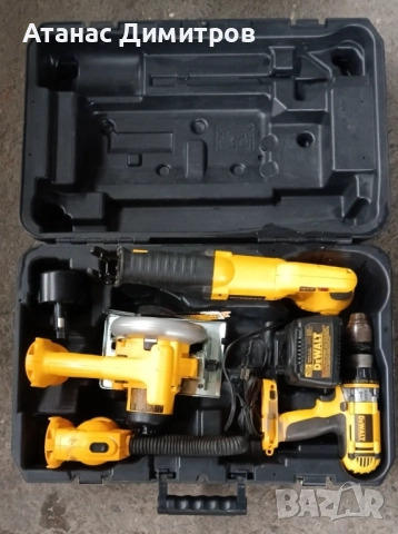 DeWalt - комплект - USA - 110 волта - 14.4, снимка 2 - Куфари с инструменти - 52315247