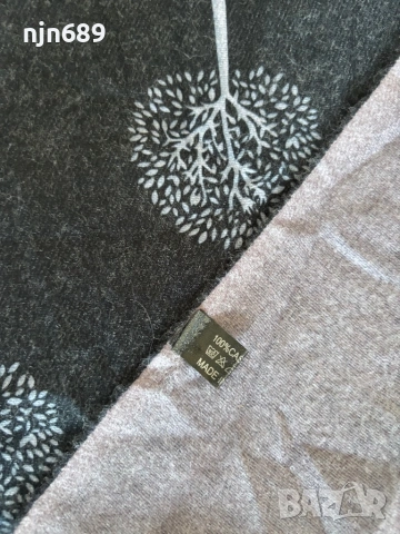 Двулицев шал от кашмир, снимка 3 - Шалове - 53771493