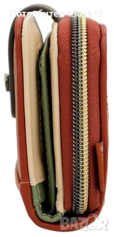 Дамски портфейл Anekke Peace & Love Camel, снимка 7 - Портфейли, портмонета - 53876031
