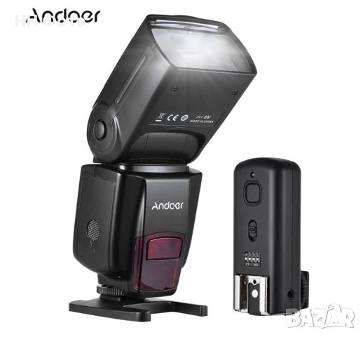 Светкавица със синхронизатор / тригер Andoer за Canon , Nikon , Sony, снимка 1 - Светкавици, студийно осветление - 46302148