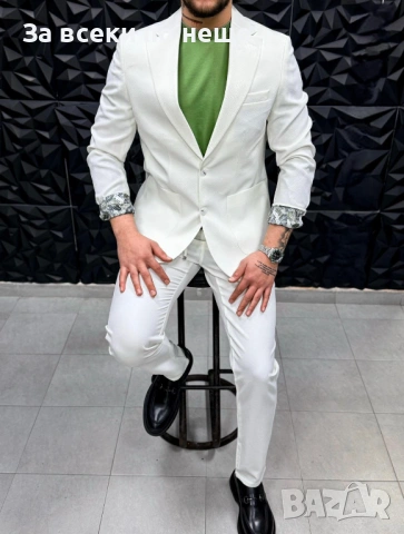 Мъжки Костюм🔝Абитуриентски Костюм🔝Сватбен Костюм🔝Официален Костюм-Различни Цв. Код Premium F.23, снимка 6 - Костюми - 53869678