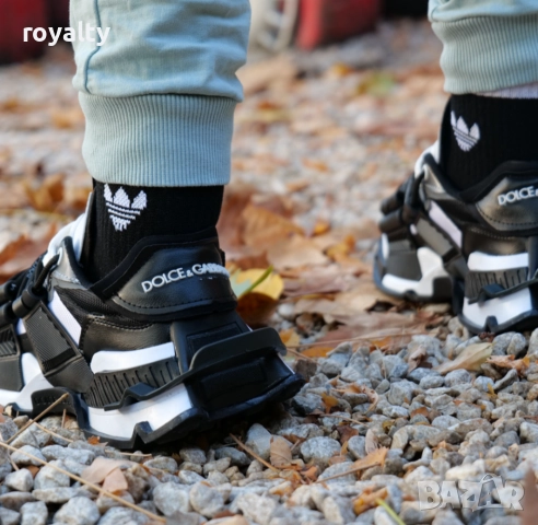 Дамски Сникърси-Dolce&Gabbana- Бяло и Черно, снимка 2 - Маратонки - 51632043