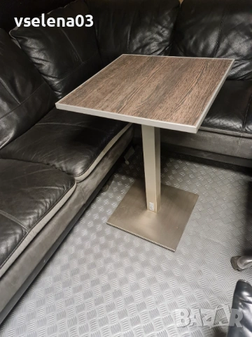  Маса  с крак от неръждаема стомана, снимка 4 - Маси - 34273727