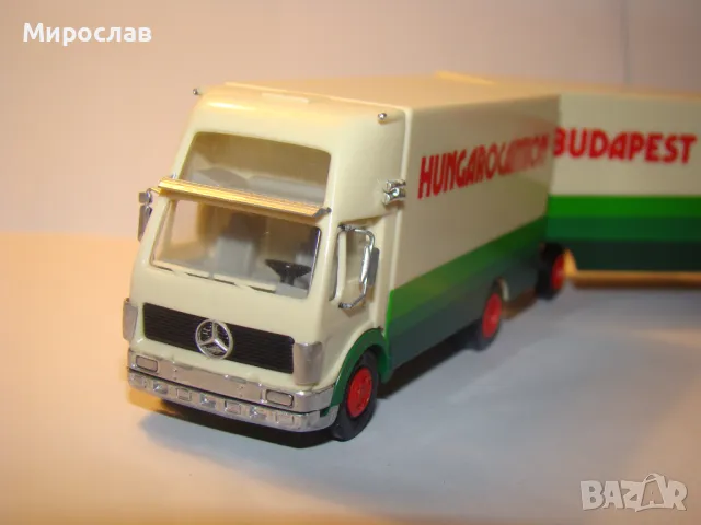 H0 1/87 HERPA MERCEDES BENZ МОДЕЛ ИГРАЧКА КАМИОН КОЛИЧКА, снимка 3 - Колекции - 48383186