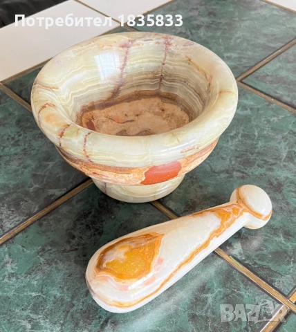 Хаванче от мраморен оникс, снимка 2 - Декорация за дома - 52635444