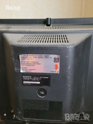 Телевизор Sony Модел KV-2182MR Trinitron-за части,не работи.с дистанционно, снимка 11 - Телевизори - 53495845