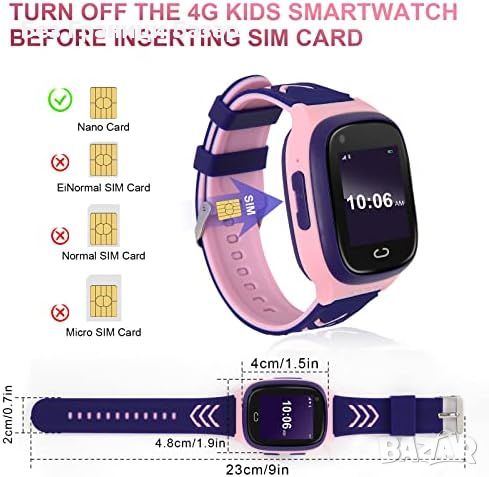 Нов детски смарт часовник с двупосочни обаждания и GPS - видео чат, снимка 2 - Смарт гривни - 46437432