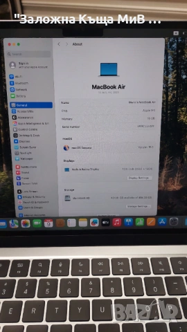 Apple MacBook air M4, снимка 4 - Лаптопи за работа - 53760910