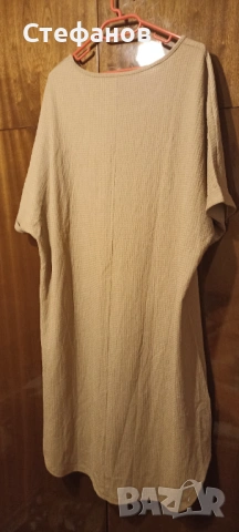Красива бежова рокля -нова,макси размер , снимка 7 - Рокли - 53738213