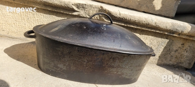 масивна чугунена тенджера среден размер Немска 4, снимка 6 - Съдове за готвене - 53855211