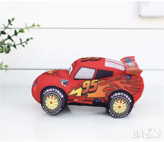 Плюшена играчка Кола МакКуин Светкавицата The Cars 30см McQueen , снимка 3 - Плюшени играчки - 49222730