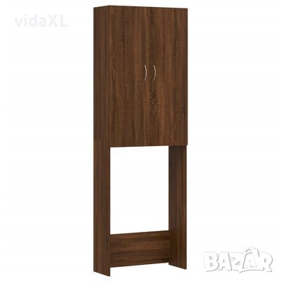 vidaXL Шкаф за пералня, кафяв дъб, 64x25,5x190 см(SKU:813193
