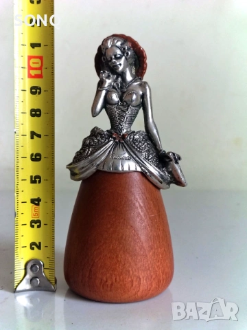 Много Рядка Посребрена Фигура - Дама Със Чадър, снимка 6 - Колекции - 53518288