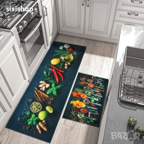 Комплект абсорбиращи кухненски постелки с антислип основа – 40x60 см и 40x120 см (2 броя) 4585