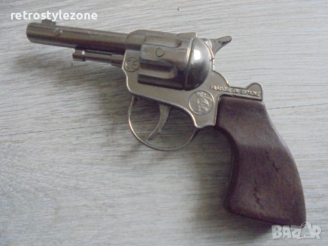 № 8481 Стара метална капсова играчка – малък револвер, снимка 2 - Други ценни предмети - 53224364