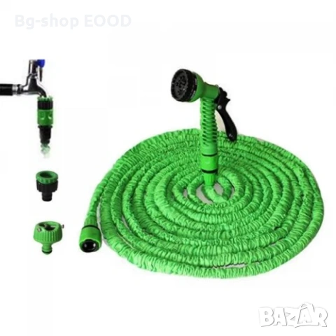Разтегателен градински маркуч с накрайник за поливане на градина, снимка 11 - Напояване - 53992677