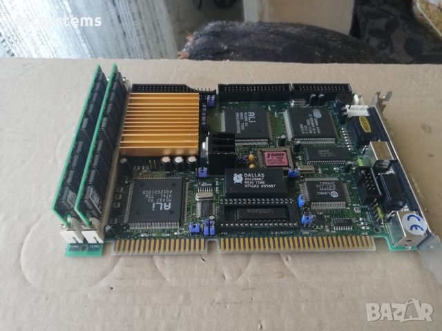 SSC-5X86HVGA REV:1.4 ICP Board ISA Slot Industrial Motherboard CPU+RAM, снимка 5 - Дънни платки - 46514309