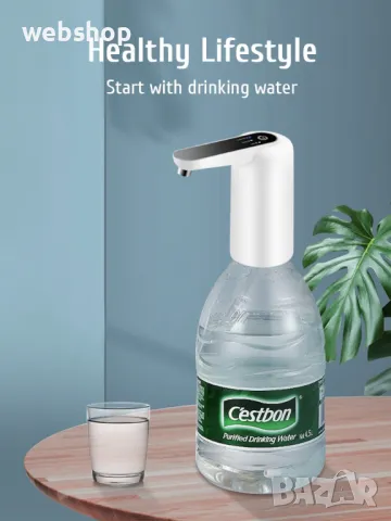 Електрическа помпа за вода, диспенсър/дозатор за бутилки, USB акумулатор, бутон ВКЛ./ИЗКЛ, снимка 5 - Друга електроника - 49719759