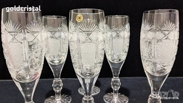 кристални чаши , снимка 8 - Антикварни и старинни предмети - 46726184