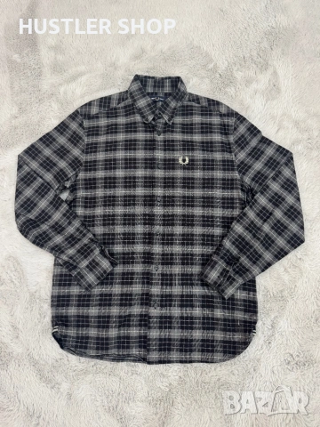 Мъжка риза FRED PERRY. Размер М, снимка 4 - Ризи - 54082646