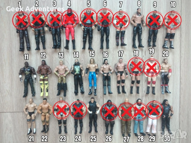 WWE Кечисти Екшън Фигурки Кеч Аксесоари Играчки Картички John Cena 1/3, снимка 2 - Колекции - 47660667