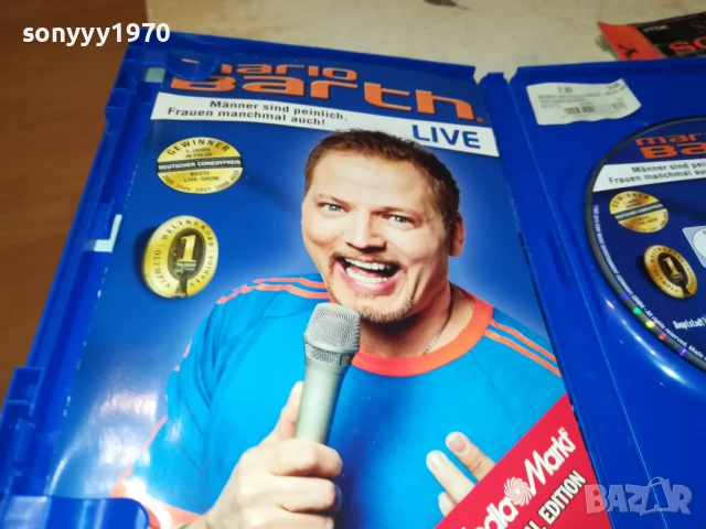 MARIO BARTH DVD SONY MUSIC 2711250937, снимка 3 - DVD дискове - 52557542