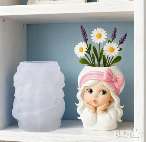 Молд кашпа момиче (1), снимка 5 - Форми - 53733543