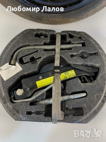 Авариен комплект инструменти резервна гума 5x112 ц.о. 57,1 125/70/16 Hankook 31/2J Et: 25,5, снимка 2 - Гуми и джанти - 50591352