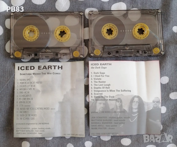 Iced Earth - Something wicked this way comes & The Dark Saga (Аудио Касети) Heavy Metal , снимка 2 - Аудио касети - 53666591