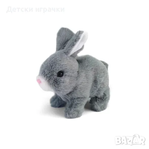 Ходещо Плюшено зайче със светещи уши, Плюшена играчка , снимка 4 - Плюшени играчки - 49718170