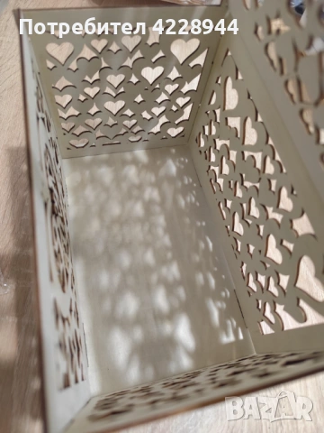 Елегантна булчинска сватбена слобяема кутия за пликове за сватба парти, снимка 12 - Сватбени аксесоари - 53218816