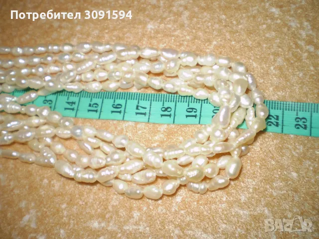 Огърлица от сладковадни    култивирани перли с 6 реда, снимка 8 - Колекции - 49491649