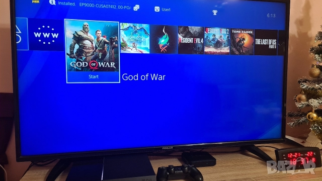 Playstation 4 (ps4) 500GB с HEN 9.00 и 9 игри и 2 джойстика, снимка 4 - PlayStation конзоли - 52545735