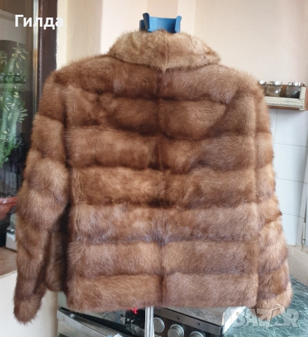 манто от естествен косъм норка визон S, снимка 5 - Палта, манта - 53025829