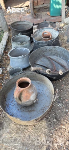 Стари Бакъри- Тави- Сърпове- Гърнета, снимка 2 - Антикварни и старинни предмети - 50658331