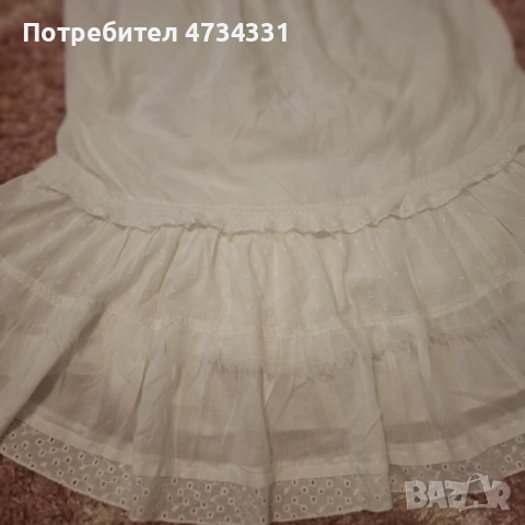 ZARA Бяла Рокля, снимка 5 - Рокли - 53526249