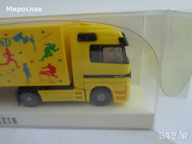 WIKING 1:87 H0 MERCEDES BENZ ACTROS КАМИОН КОЛИЧКА МОДЕЛ, снимка 4 - Колекции - 46490778