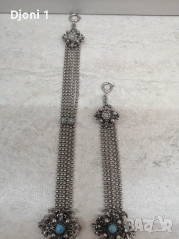 Дамски винтидж сет с тюркоаз , снимка 9 - Антикварни и старинни предмети - 53643867