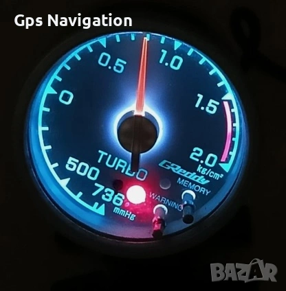 Уред за измерване на налягане на турбо (Boost Gauge) Greddy 60mm с LED светлини , снимка 4 - Части - 44208920