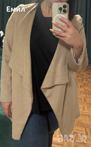 Бежово палто на Dorothy Perkins, снимка 7 - Палта, манта - 38943836