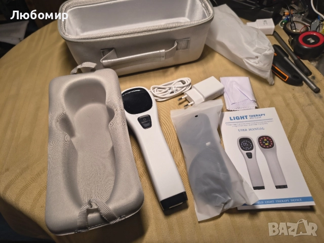 Устройство за лазерна терапия, EU Plug, 808nm, ABS, 2600mAh, презареждаемо, черно, снимка 3 - Други - 48343494