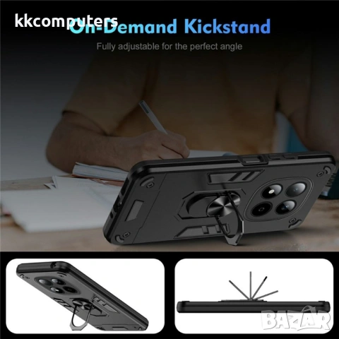 Калъф за Xiaomi Redmi Note 15 Pro 5G с Пръстен - PC+TPU, 0.5mm защита, Магнитен, 3 цвята, снимка 8 - Калъфи, кейсове - 53779825